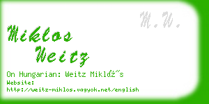 miklos weitz business card